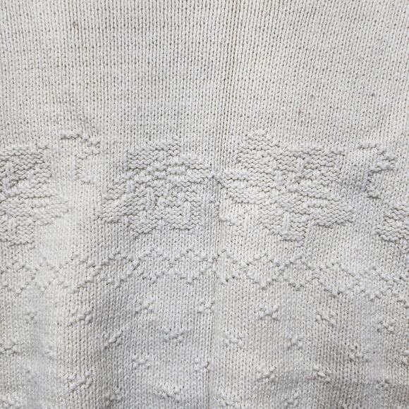 Vtg Mens Sweater Medium Northern Reflections Parkhurst Monochrome White Canada - Picture 6 of 16